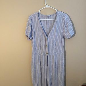 striped jumpsuit/romper